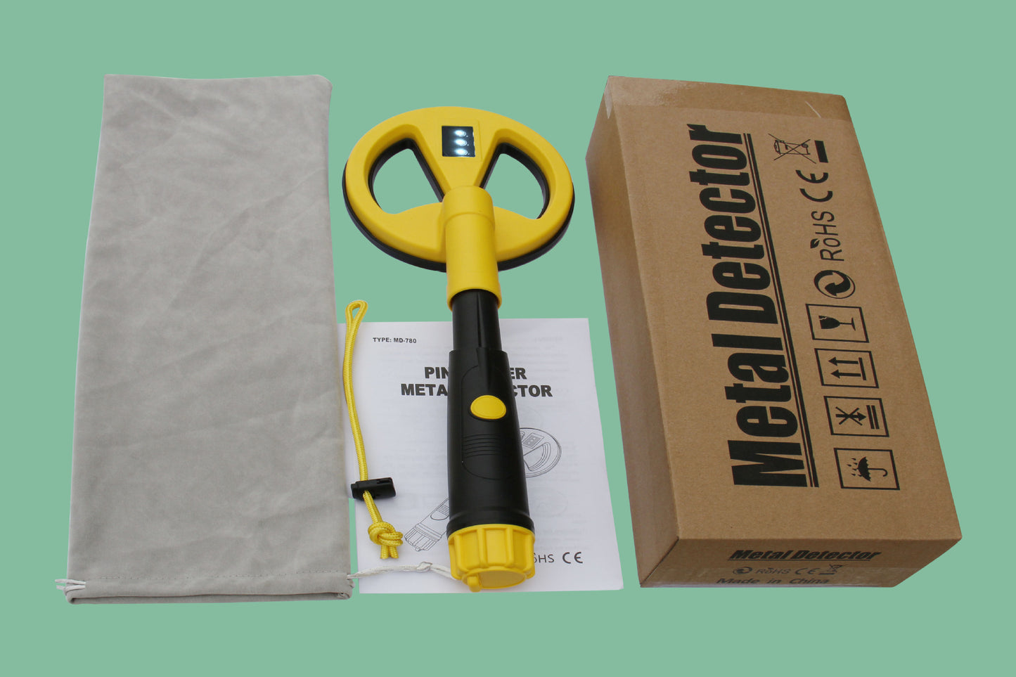 MD780 handheld underwater metal detector security check underground gold, silver, copper, and iron detector