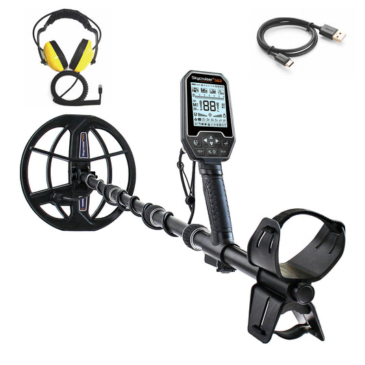 Skycruiser S63 Underground Metal Detector Underwater High Sensitivity Iron Removal Treasure Hunt Gold, Silver, Copper, Aluminum Gold Detector
