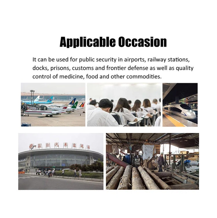 TS-80 Handheld Metal Detector Portable Foldable High Sensitivity Station Terminal Airport School Court Security Detector