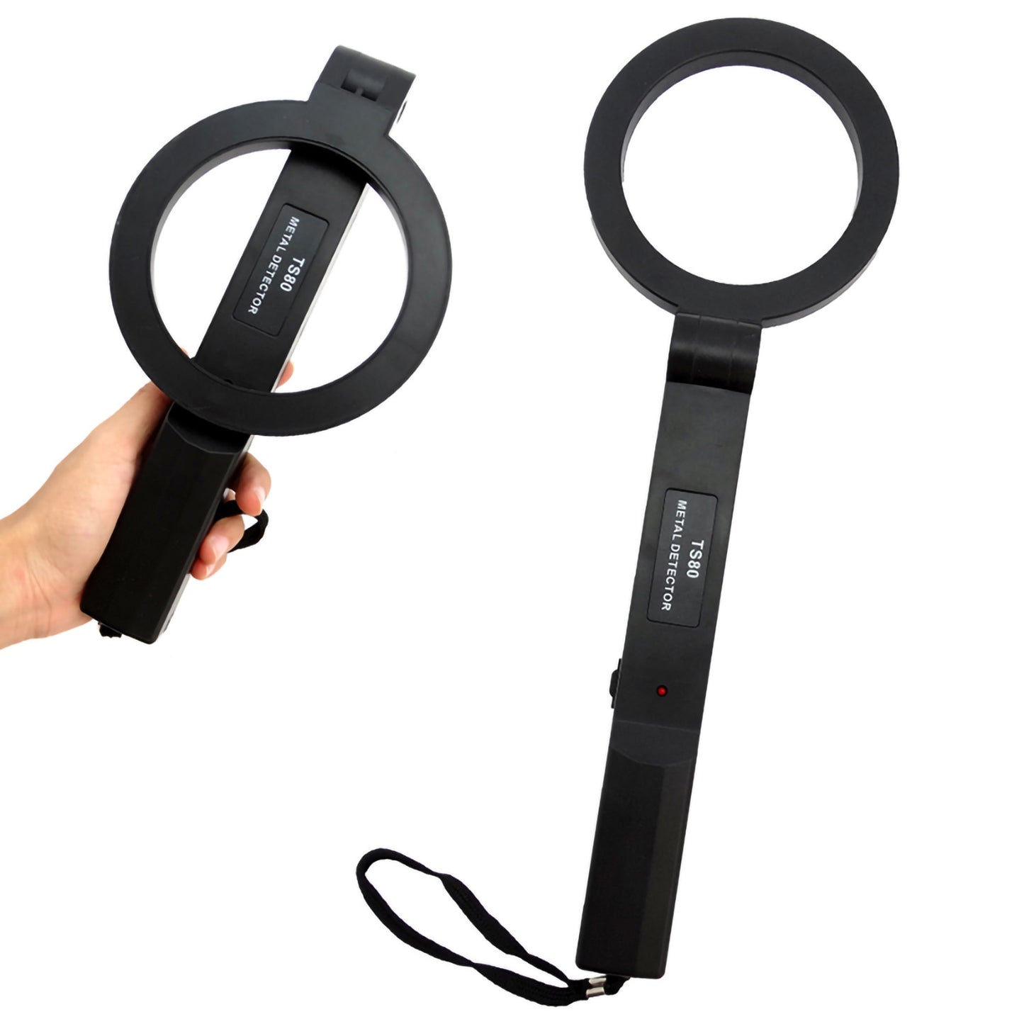 TS-80 Handheld Metal Detector Portable Foldable High Sensitivity Station Terminal Airport School Court Security Detector