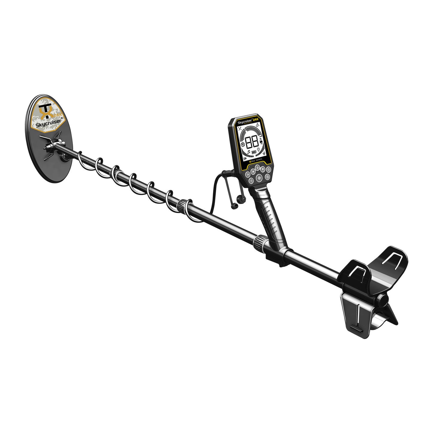 Skycruiser 24K Metal Detector for Adults Detecting Sand Gold High-Precision