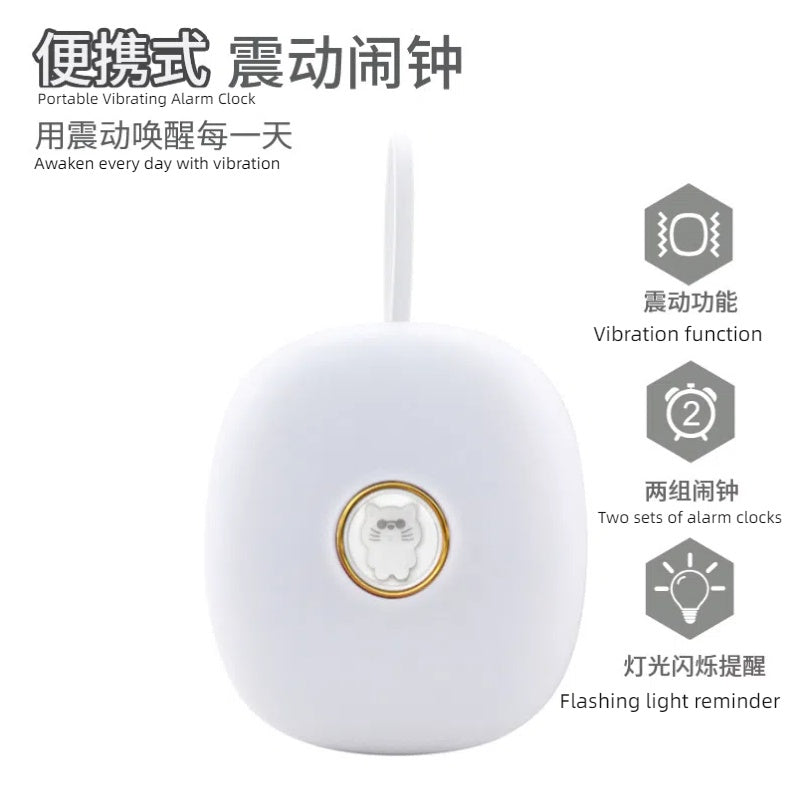 New Strong Vibration Alarm Clock for Students to Wake Up with Creative Cute Pet Mute Deaf LED Digital Clock