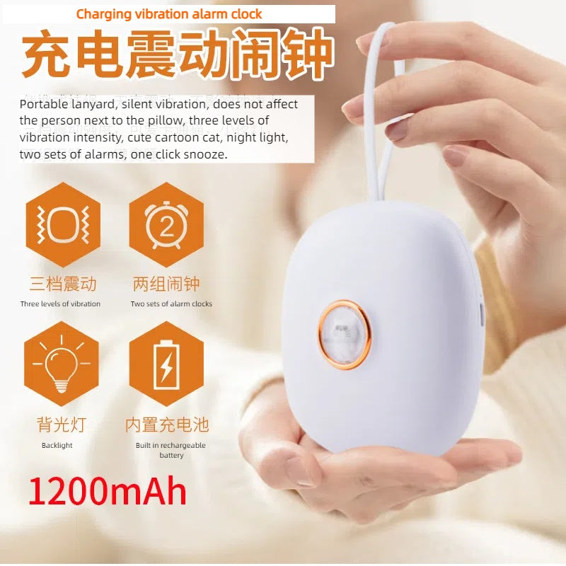 New Strong Vibration Alarm Clock for Students to Wake Up with Creative Cute Pet Mute Deaf LED Digital Clock