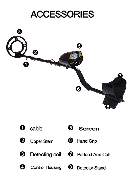 Metal Detector MD-3031 Metal Finder Inductor Gold Treasure Hunter Seeker 1.8m Depth