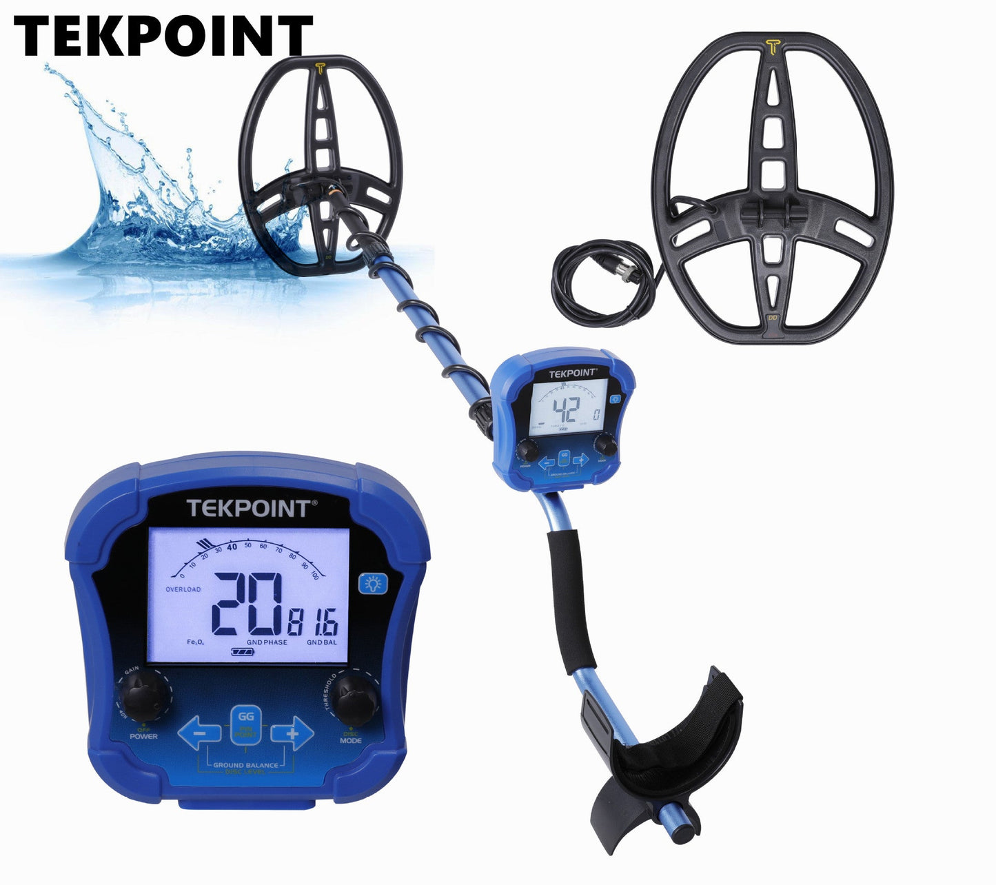 MD8050 Metal Detector Professional Underground Depth Gold Detector